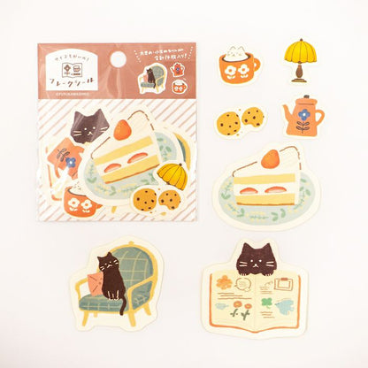 My Series Vol.4 Flake Stickers - Relaxing Time - Furukawa Shiko - Default Title by Techo Treats Stationery
