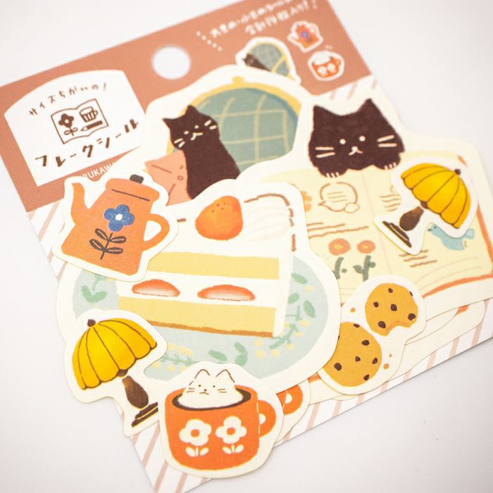 My Series Vol.4 Flake Stickers - Relaxing Time - Furukawa Shiko - Default Title by Techo Treats Stationery