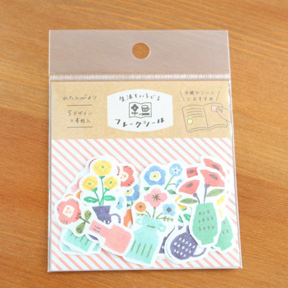 My Series Washi Flake Stickers - Flowers - Furukawa Shiko - Default Title by Techo Treats Stationery