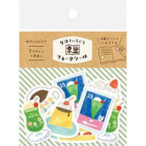 My Series Washi Flake Stickers - Retro Cafe - Furukawa Shiko - Default Title by Techo Treats Stationery