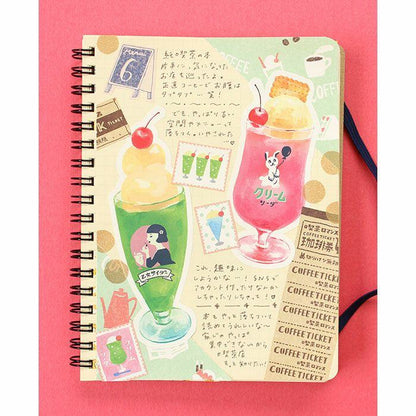 My Series Washi Flake Stickers - Retro Cafe - Furukawa Shiko - Default Title by Techo Treats Stationery