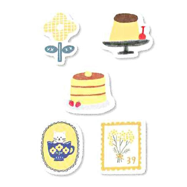 My Series Washi Flake Stickers - Yellow Series - Techo Treats