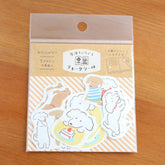 My Series Washi Flake Stickers - Yuruinu - Furukawa Shiko - Default Title by Techo Treats Stationery