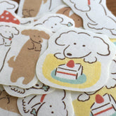 My Series Washi Flake Stickers - Yuruinu - Furukawa Shiko - Default Title by Techo Treats Stationery