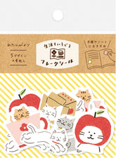 My Series Washi Flake Stickers - Yuruneko - Furukawa Shiko - Default Title by Techo Treats Stationery
