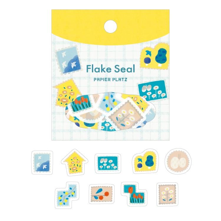 Nakanoemi Flake Seal - Scenary Stamp - Papier Platz - Default Title by Techo Treats Stationery