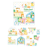 Nakauchi Waka Flake Seal - Cat and Kitchen - Papier Platz - Default Title by Techo Treats Stationery