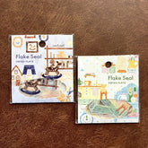 Nakauchi Waka Flake Seal - Cat and Kitchen - Papier Platz - Default Title by Techo Treats Stationery