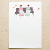 Necktie Letter Pad - chat - cozyca products - Default Title by Techo Treats Stationery