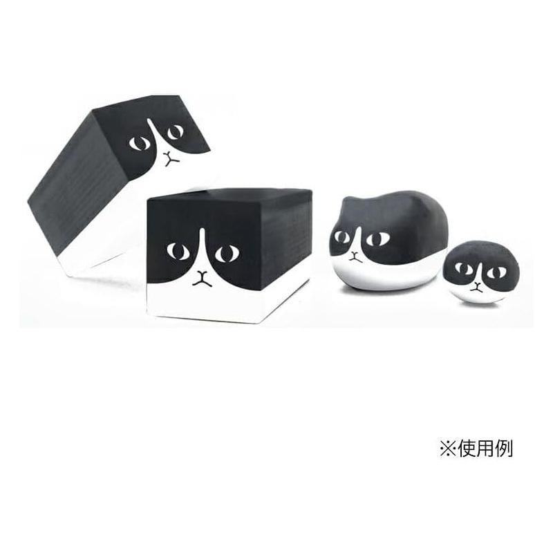 Neko Rubber - Hachiware (Tuxedo Cat) - Sun-Star Stationery - Default Title by Techo Treats Stationery