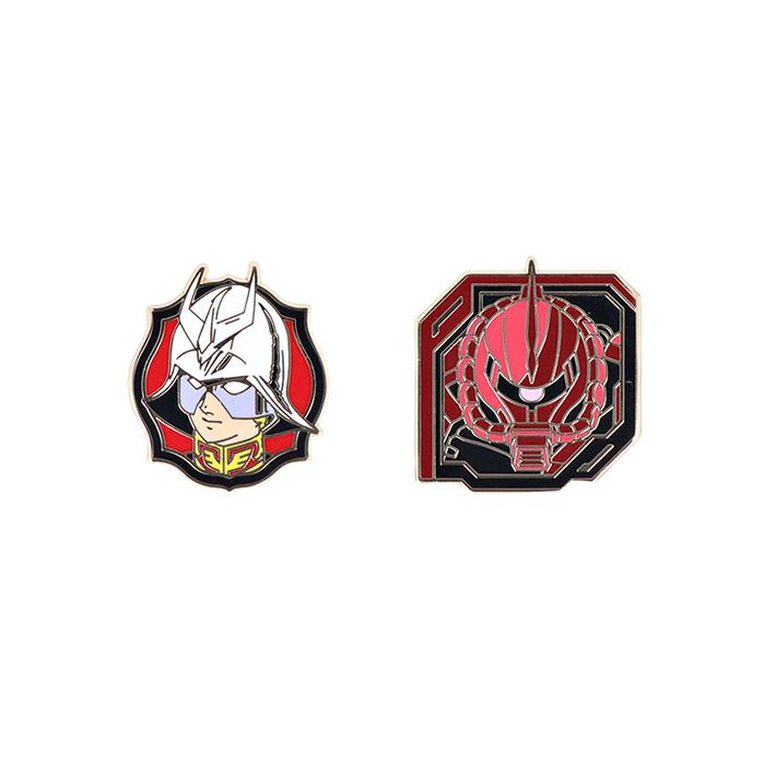 Mobile Suit Gundam Pin Badge Set (Set of 2) - Char &amp; Char&