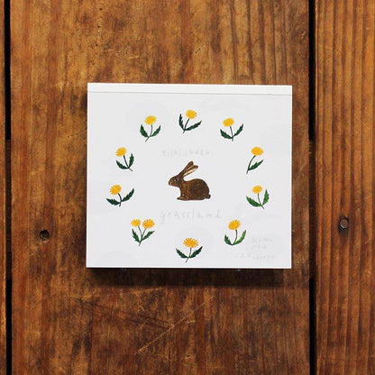 Nishi Shuku Block Memo - grassland - cozyca products - Default Title by Techo Treats Stationery