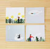 Nishi Shuku Block Memo - TRIP - cozyca products - Default Title by Techo Treats Stationery