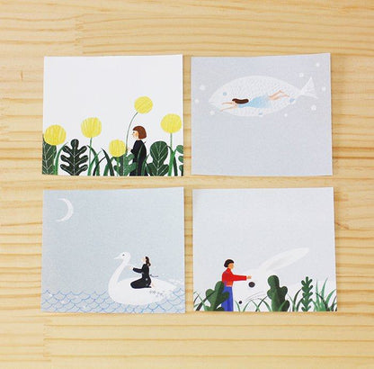 Nishi Shuku Block Memo - TRIP - cozyca products - Default Title by Techo Treats Stationery