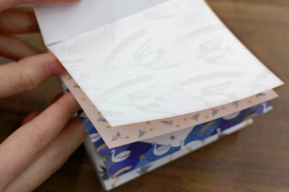Nishi Shuku Block Memo with Mino Watermark Japanese Paper - Bird - cozyca products - Default Title by Techo Treats Stationery
