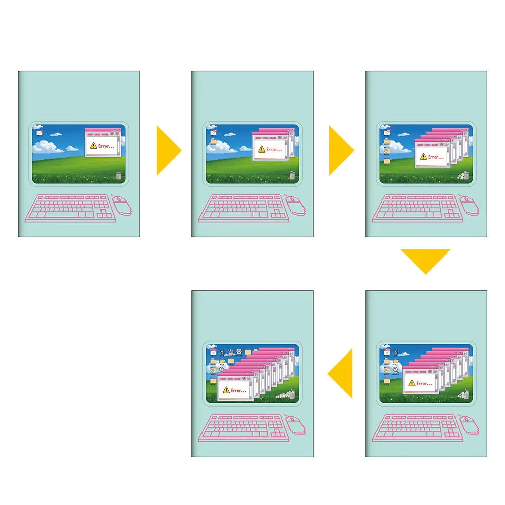 NOLTY Bindex MOVE Mini 6 Binder Sticker Book - Computer - Default Title by Techo Treats Stationery