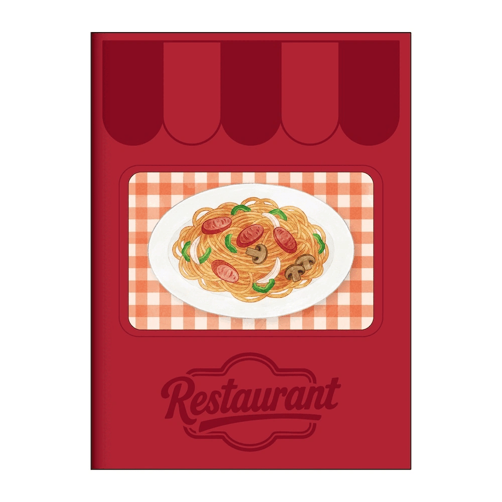 NOLTY Bindex MOVE Mini 6 Binder Sticker Book - Restaurant - Default Title by Techo Treats Stationery