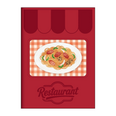 NOLTY Bindex MOVE Mini 6 Binder Sticker Book - Restaurant - Default Title by Techo Treats Stationery
