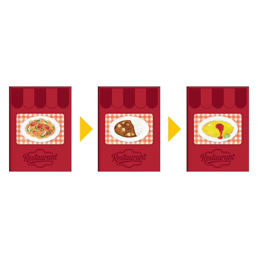 NOLTY Bindex MOVE Mini 6 Binder Sticker Book - Restaurant - Default Title by Techo Treats Stationery