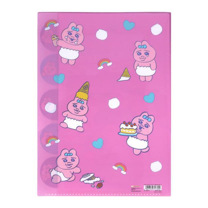 Opanchu Usagi Panty Rabbit A4 Die-cut 5-Pocket Clear Folder (A) - Sun-Star Stationery - Default Title by Techo Treats Stationery
