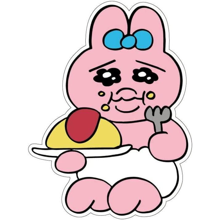 Opanchu Usagi Panty Rabbit Mini Deco Sticker - Omelet Rice - Sun-Star Stationery - Default Title by Techo Treats Stationery