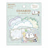 OSHABERI Speech Bubble Flake Stickers - Bird - KAMIO JAPAN - Default Title by Techo Treats Stationery