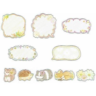 OSHABERI Speech Bubble Flake Stickers - Small Animals - Techo Treats