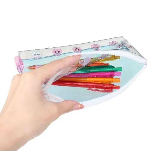 Panty Rabbit Clear Flat Pen Pouch - Techo Treats