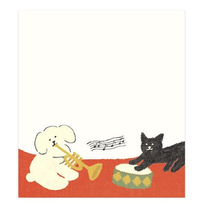 Paper Hill Bookstore Memo Pad - Forest Music Corps - Furukawa Shiko - Default Title by Techo Treats Stationery