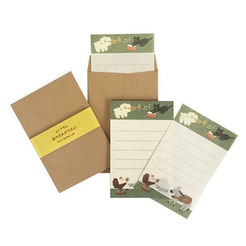 Paper Hill Bookstore Mini Letter Set - Forest Music Corps - Furukawa Shiko - Default Title by Techo Treats Stationery