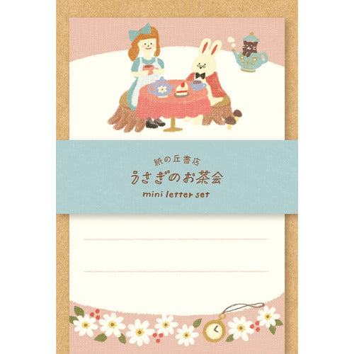 Paper Hill Bookstore Mini Letter Set - Rabbit Teatime - Furukawa Shiko - Default Title by Techo Treats Stationery