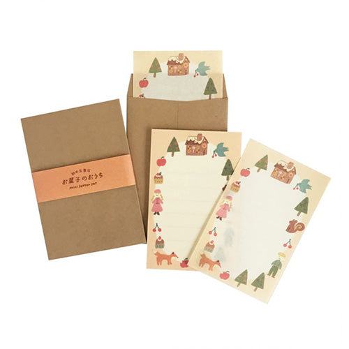 Paper Hill Bookstore Mini Letter Set - Sweets House - Furukawa Shiko - Default Title by Techo Treats Stationery