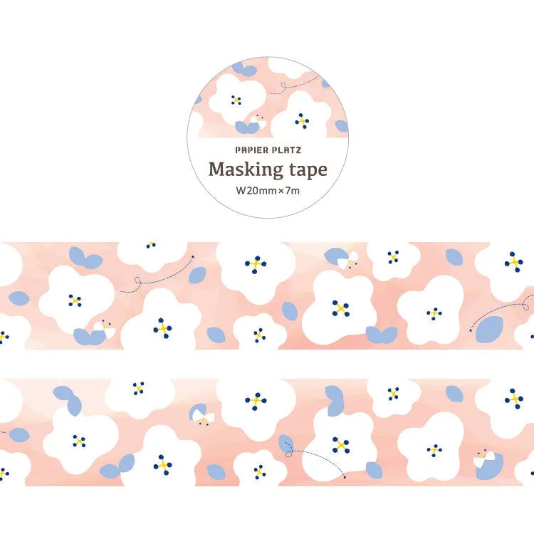 Papier Masking Tape - Flower - Techo Treats