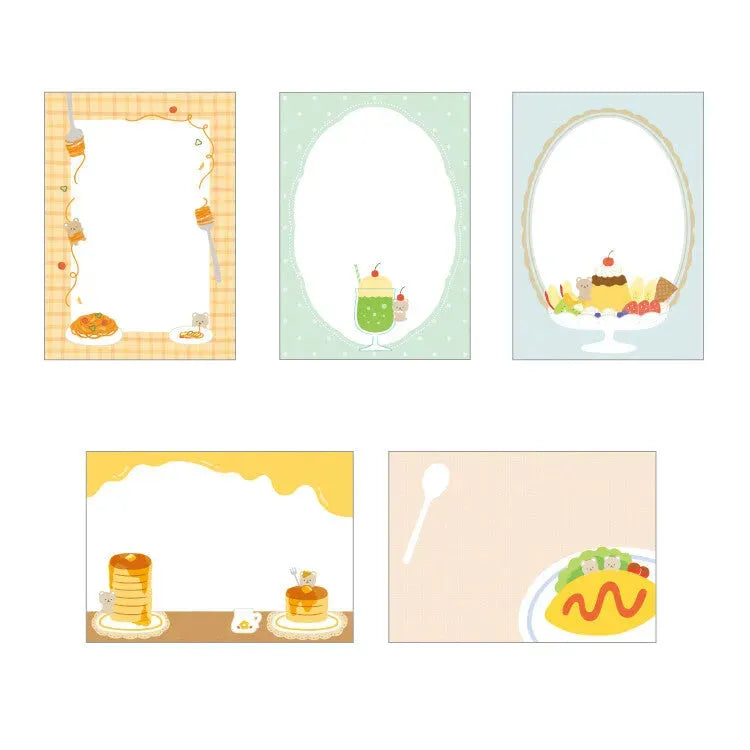 Papier OTEGARU MEMO - Bear Cafe - Papier Platz - Default Title by Techo Treats Stationery