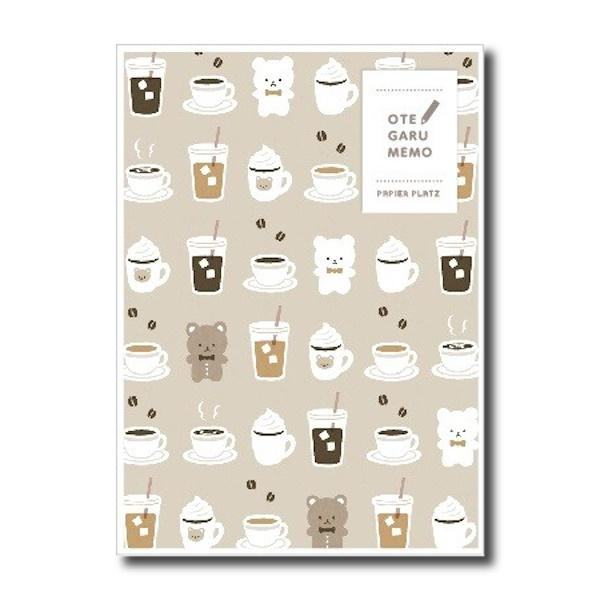 Papier OTEGARU MEMO - Bear Coffee - Papier Platz - Default Title by Techo Treats Stationery