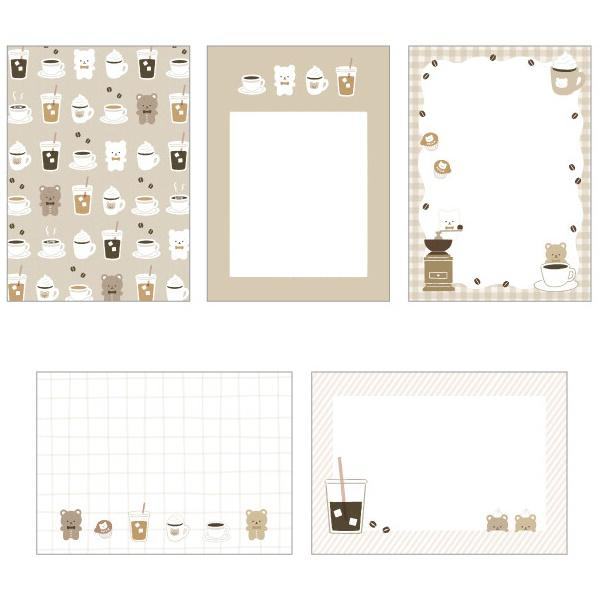 Papier OTEGARU MEMO - Bear Coffee - Papier Platz - Default Title by Techo Treats Stationery