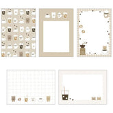 Papier OTEGARU MEMO - Bear Coffee - Papier Platz - Default Title by Techo Treats Stationery