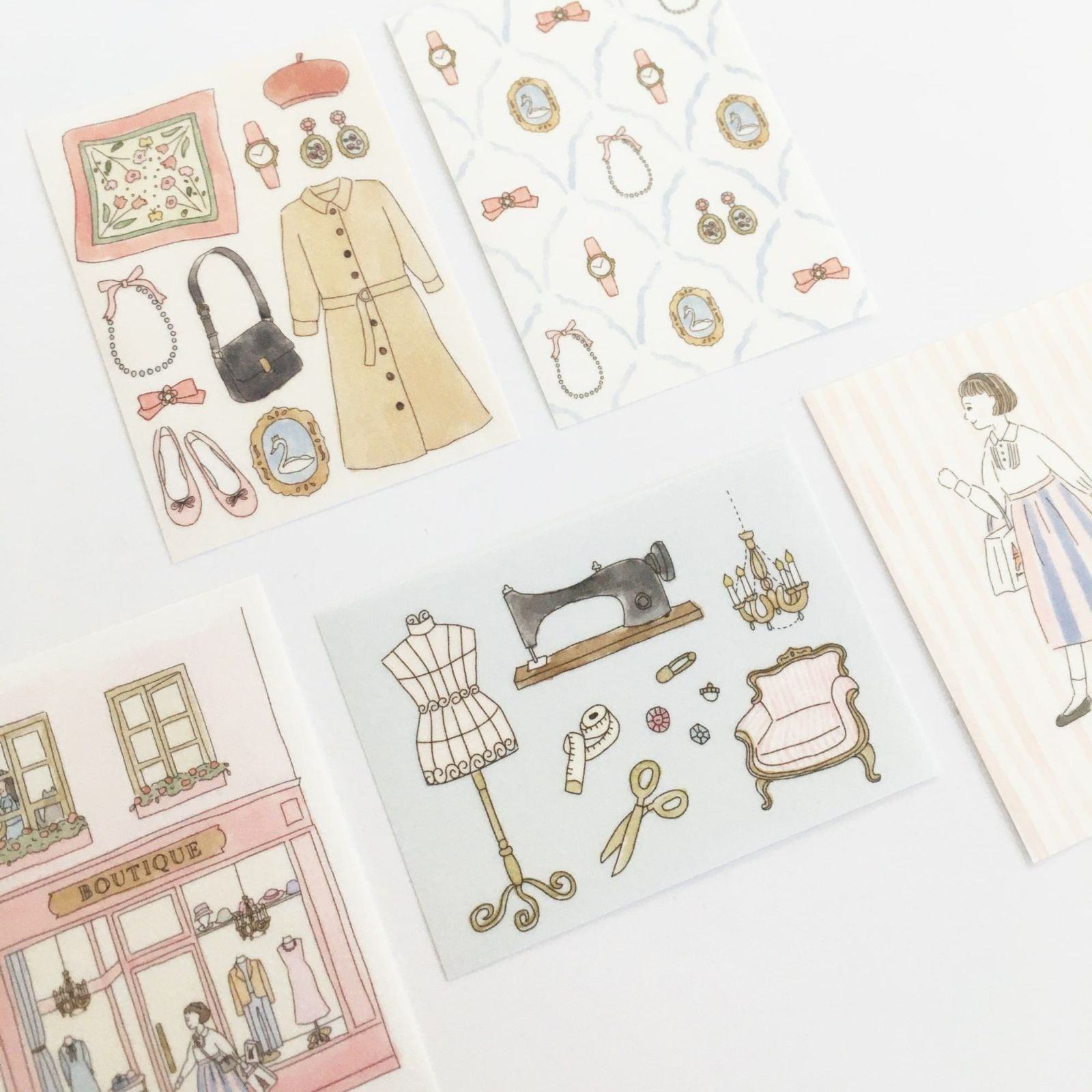 Paris Street Walking Deco Seal - Boutique - Furukawa Shiko - Default Title by Techo Treats Stationery