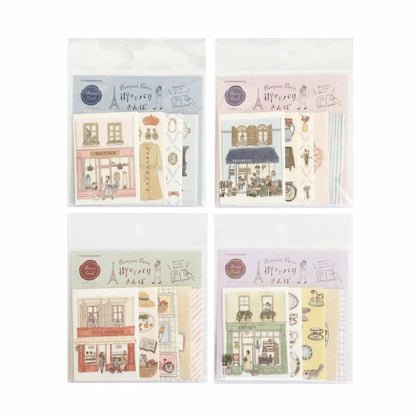 Paris Street Walking Deco Seal - Picnic - Furukawa Shiko - Default Title by Techo Treats Stationery