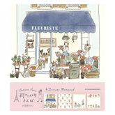 Paris Street Walking Memo Pad - Flower Shop - Furukawa Shiko - Default Title by Techo Treats Stationery