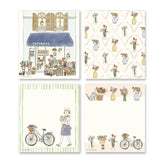 Paris Street Walking Memo Pad - Flower Shop - Furukawa Shiko - Default Title by Techo Treats Stationery