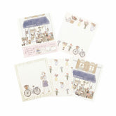 Paris Street Walking Memo Pad - Flower Shop - Techo Treats