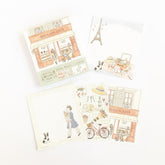 Paris Street Walking Memo Pad - Picnic - Furukawa Shiko - Default Title by Techo Treats Stationery