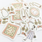 Paris Street Walking Washi Flake Seal - Boutique - Furukawa Shiko - Default Title by Techo Treats Stationery