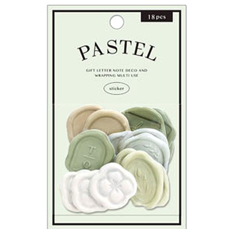 PASTEL SEALING DEAR Wax Seal Sticker - Chill Green - Techo Treats