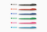 Pentel Fude Touch Brush Sign Pen - Series 1 (18 colors) - Black by Techo Treats Stationery