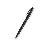 Pentel Fude Touch Brush Sign Pen - Series 1 (18 colors) - Black by Techo Treats Stationery