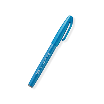 Pentel Fude Touch Brush Sign Pen - Series 1 (18 colors) - Sky Blue by Techo Treats Stationery