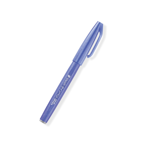 Pentel Fude Touch Brush Sign Pen - Series 2 (6 colors) - Blue Violet by Techo Treats Stationery
