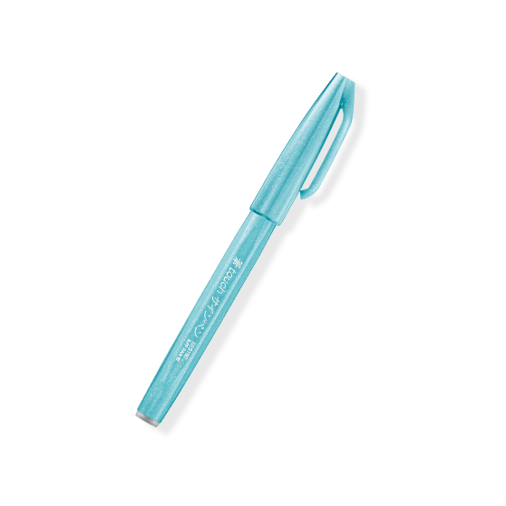 Pentel Fude Touch Brush Sign Pen - Series 2 (6 colors) - Pale Blue by Techo Treats Stationery